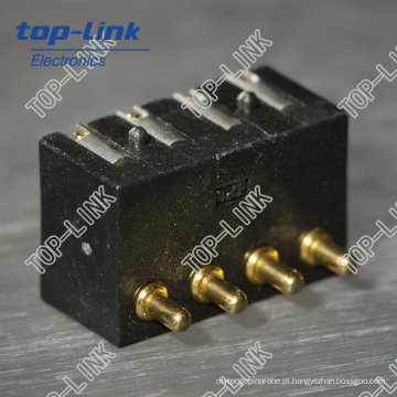 4 pinos Primavera Carregado Pogo Pin Connector (conector da bateria do telefone móvel)